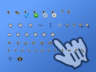 Perfect vector macOS cursors cursor desktop icon macos vector