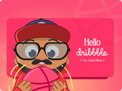 Hello Dribbble character hellodribbble illustration nino