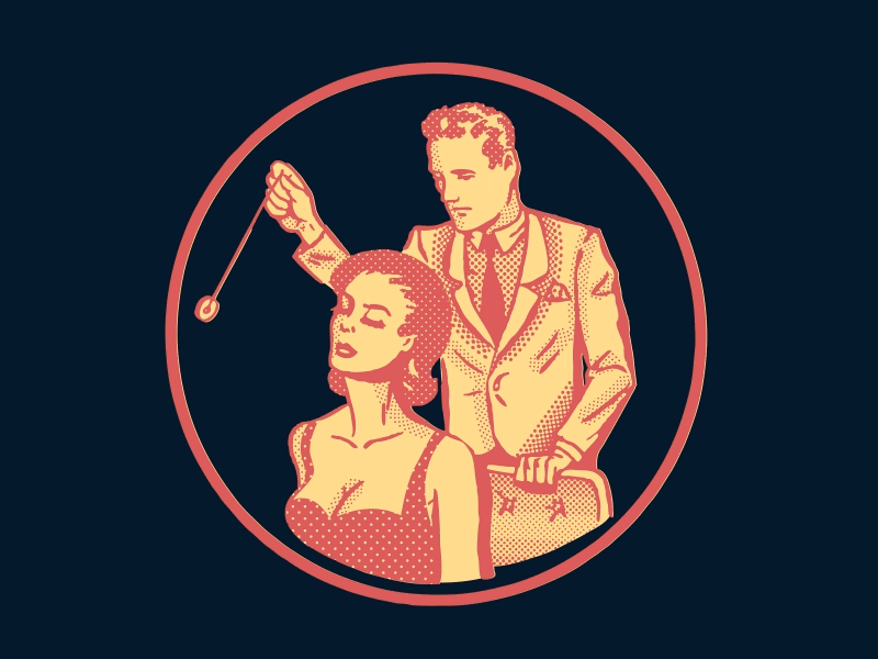 Black Magic Halftone Brush Kit animation black gif halftones hypnotist magic retro vintage