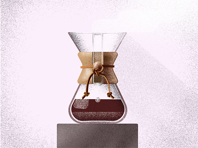 Freshly Brewed Chemex Goodness brew chemex coffee delicious filter coffee fresh grain grainy illustration speciality coffee tasty