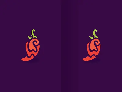 Smooth & Rustic colorful icon image logo mark monogram pepper pop sauce spicy