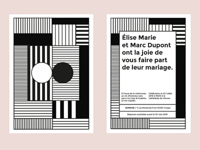 Wedding invitation black grid invitation pattern print wedding