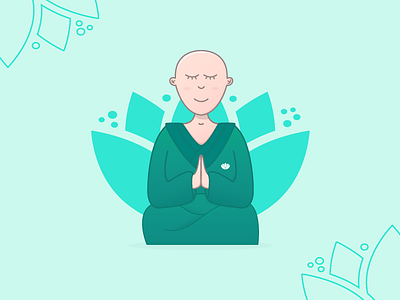 Monja Flora full body calmness character lotus monk nun patience peace pharmacy tranquility