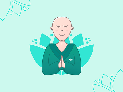 Monja Flora calmness character lotus monk nun patience peace pharmacy tranquility