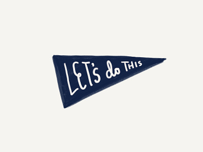 Let's Do This banner creative handwritten illustration inspiration lettering practice sticker