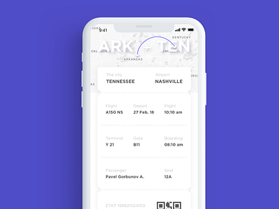 DailyUI (024 Day) — Boarding pass 024 air airport boarding dailyui pass qr ui