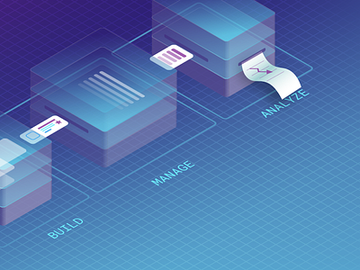 WIP graphic for an upcoming project graphic illustration isometric platform