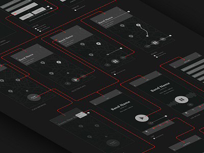 ByTunes | User Flow app dark ios live music userexperience userflow ux uxdesign wireframes