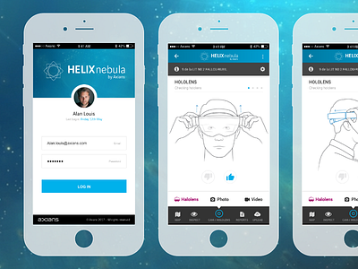 Helix Nebula App app axians helix nebula hololens