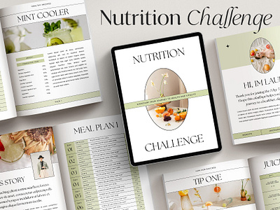 Health + Nutrition Challenge CANVA