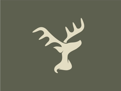 m + w + deer animal antler deer design hidden message illustration letter logo m w