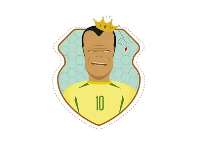Rivaldo for globoesporte.com brazil flat illustration illustration infographic rivaldo soccer