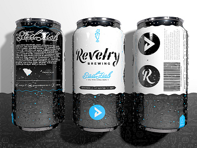 Badfish Beer badfish beer branding design drink fish fishing labeling revelry