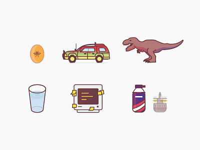 Magic word 2 chaos computer dinosaur icons jeep jurassic movie park science t rex