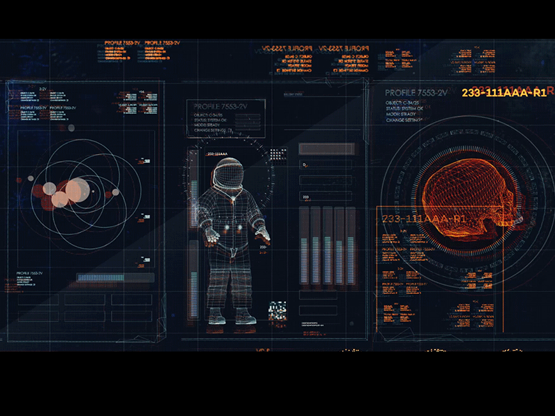 Spinning astronaut/Spinning Skull hud spinning astronaut ui