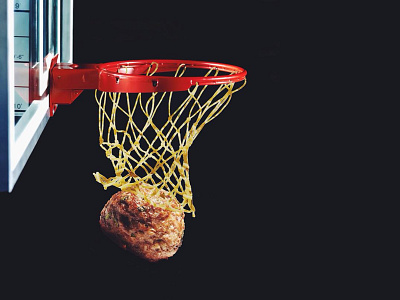 Spaghetti and Meatballin🏀 dribbble hello meatballs second shot spaghetti
