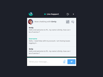 Chat client chat chat frame chat in website
