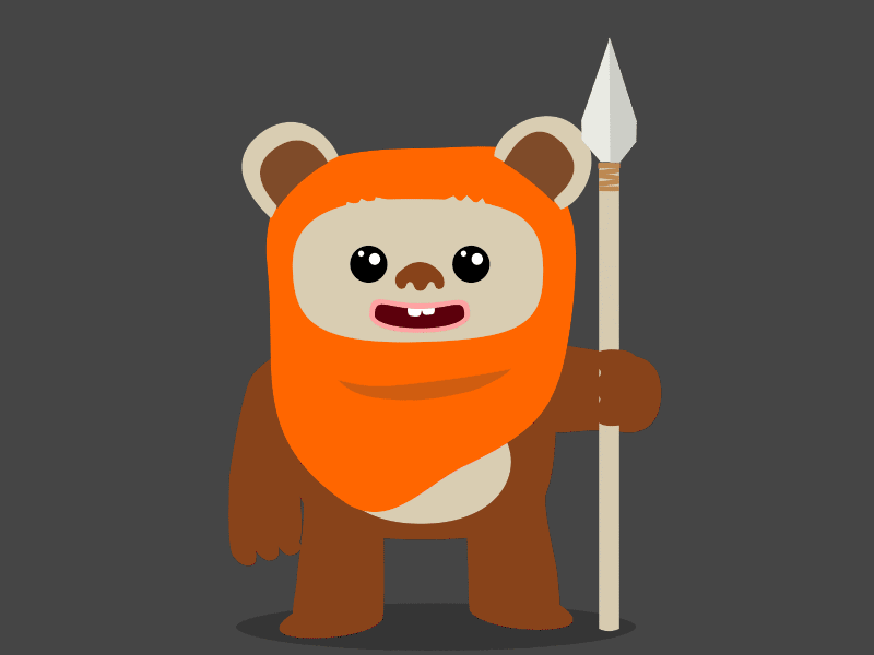 Wicket ewok spear star wars wicket