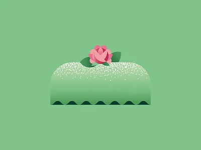 🍰 baking cake geometric green klassisk prinsesstårta marzipan princess cake rose sweden swedish bakery sweet tooth sweets