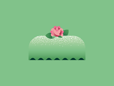 🍰 baking cake geometric green klassisk prinsesstårta marzipan princess cake rose sweden swedish bakery sweet tooth sweets