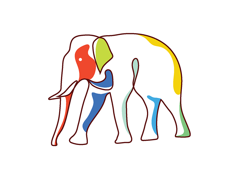 Elephant Logo by Tridib Das on Dribbble