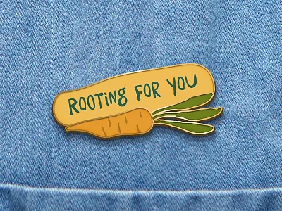 Enamel Pin - Community Gardens brand carrot community enamel gardens green nature pin plants root texas usa