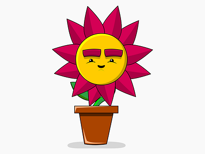 Weird Flower flower fun funny green illustration inkscape lol vector werid