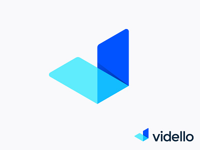 V + Play logo concept for video marketing app ( sold ) brand branding hosting entertainment promotion music growth modern icon leader fresh shadow mark button evolution online business videos platform fly application video videos film