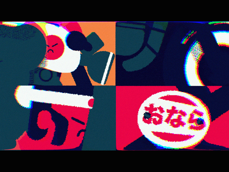 Bosozoku member, Taiyo animation bosozoku fart gang illustration japan japanese gangs motion motion graphics motorbikes vector