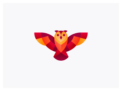 Owl design geometric illustration logo mark owl symbol