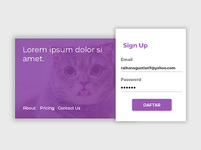 Sign Up UI Design