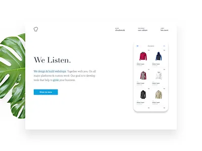 New homepage for a digital agency agency animation clean interface iphone marketing minimal ui ux website