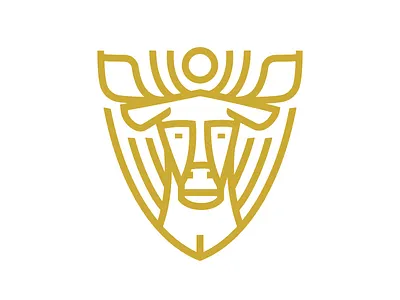 Elk elk emblem line logo outdoors shield sun