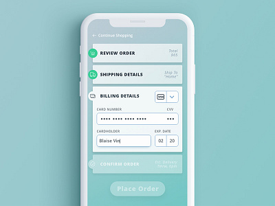 Daily UI 002: Credit Card Checkout adobe xd checkout credit card dailyui dailyui002 dailyuichallenge mobile ui user interface ux