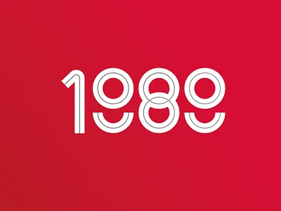 1989 80s abstract number year