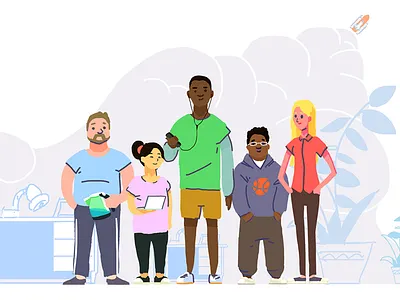 Styleframe for Chanty (6) concept corporate flat illustration illustrator style styleframe