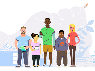 Styleframe for Chanty (6) concept corporate flat illustration illustrator style styleframe