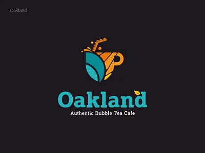 Oakland 2d logo custom logo detailed logo multi color typography