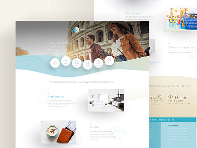 Arenas Travel Club — Landing Page design interface landing landingpage web