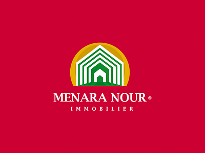 Menara Nour Logo art battik brand brand identity branding branding design business colors corporate corporate identity design idea identity identity branding logo logodesign love simple sun vector