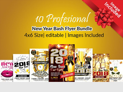 10 Happy New Year Flyer Bundle 10 happy new year flyer bundle agency blue business business corporate agency flyer business flyer clean company