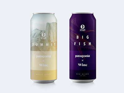 Winc x Patagonia brand design branding graphic design packaging print print design