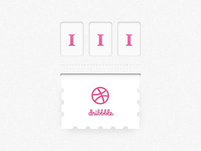 A Dribbble Invitation dribbble hello invation invite ticket