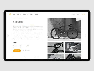 Product Page figma flat minimal store ui ux web website