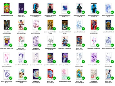 44 fresh new smartphone wallpapers! android art atlanta dacreativegenius deltatangomike doodles drawings dtm illustration iphone vector wallpaper