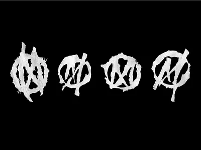 Calligraphy symbol variants for Madeaux calligraphy colapen dj hand lettering handmade font lettering logo logotype madeaux music symbol typography