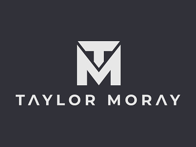 Taylor Moray logo badge branding clean consulting corporate identity illustrator logo logotype monogram