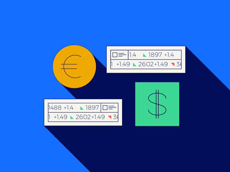 Algory explainer snippet #2 after effects animation bitcoin character animation cryptocurrency dashboard ethereum explainer illustration long shadows mograph motion design