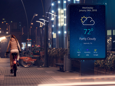 Outdoor Weather Station app ui ux weather