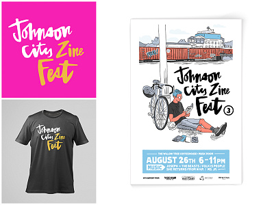 JCZF Identity festival identity illustration logo poster tennessee tshirt zine